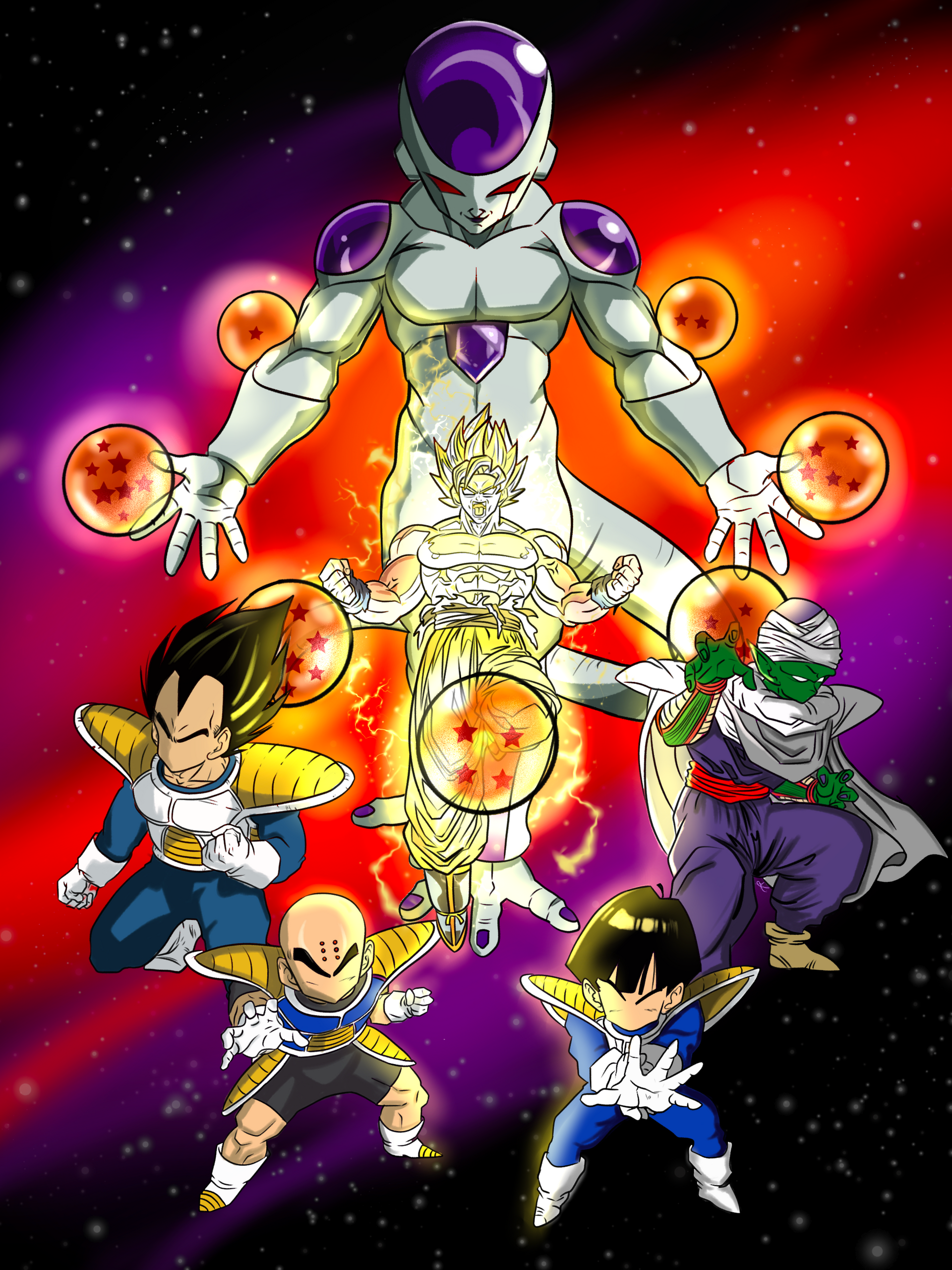 Dragon Ball Z - Frieza Saga - Anime Poster (24 x 36 inches